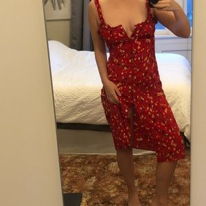 Red floral dress (sim: realisation par - julia)